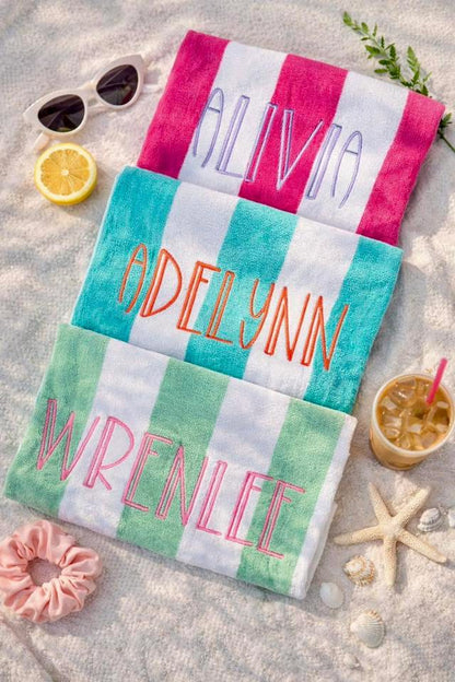 PRE-O Personalized Beach Towels
