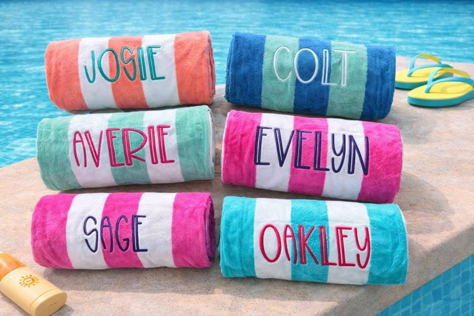 PRE-O Personalized Beach Towels