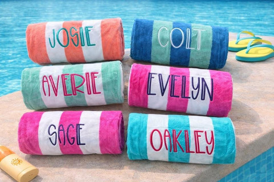 PRE-O Personalized Beach Towels