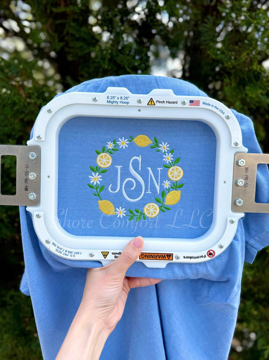 PRE-O Lemon Frame Monogram Spring Tee